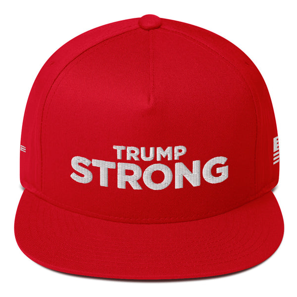 Trump Strong Flat Bill Hat  (Limited Bullet Edition)